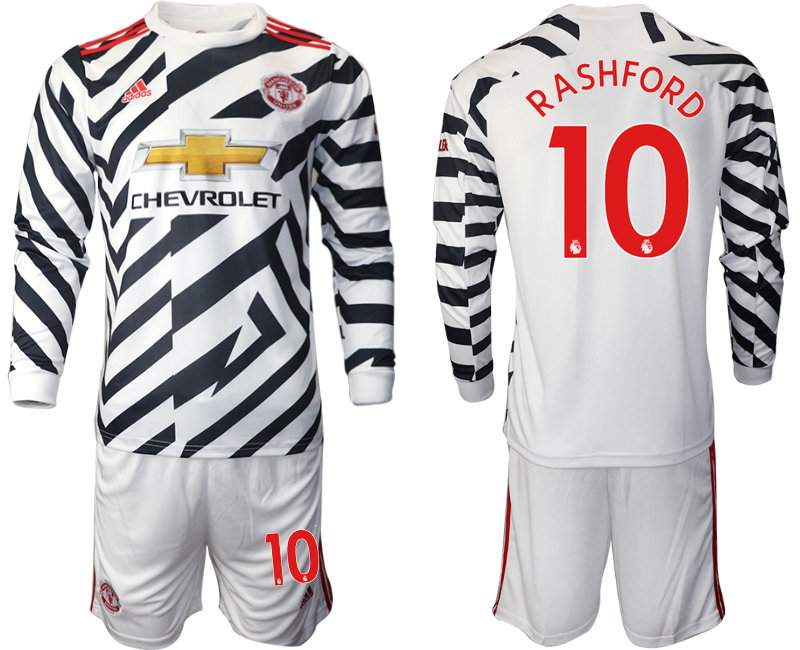 2021 Men Manchester united away long sleeve #10 soccer jerseys->manchester united jersey->Soccer Club Jersey